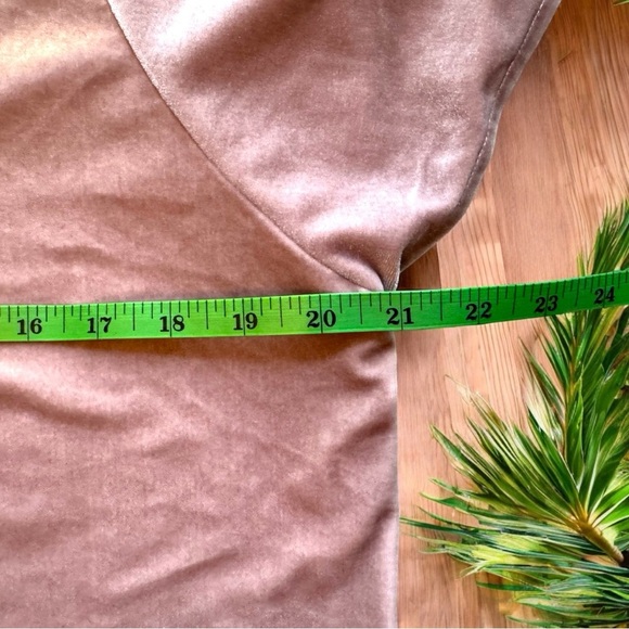 MADEWELL Blush Pink Velvet Butterfly Sleeve Top - Small - Picture 7 of 13